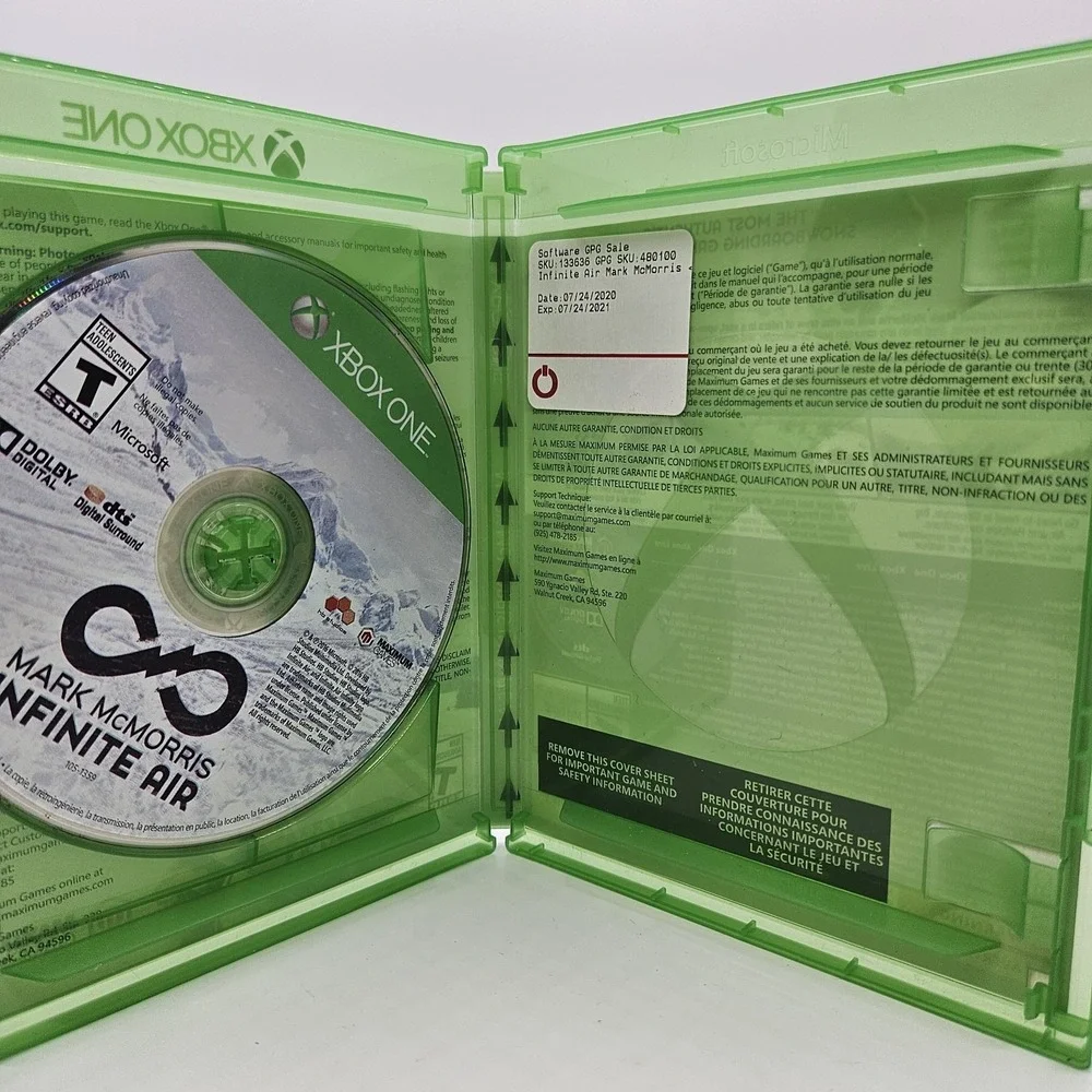 Mark‎ McMorris Infinite Air Xbox One – Complete w/ Case & Disc